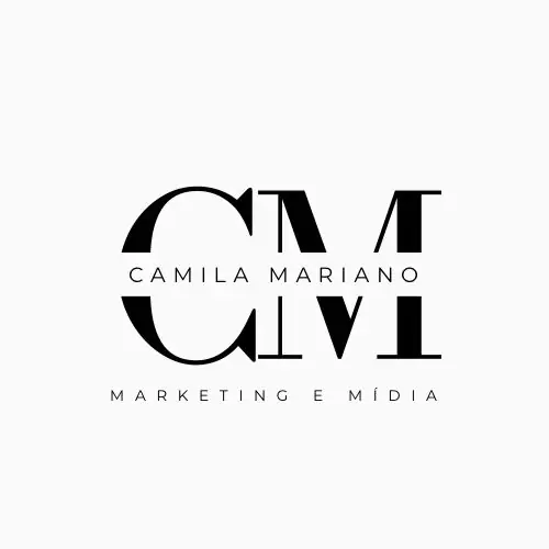 Logotipo contendo o texto 'CM Marketing e Midia'